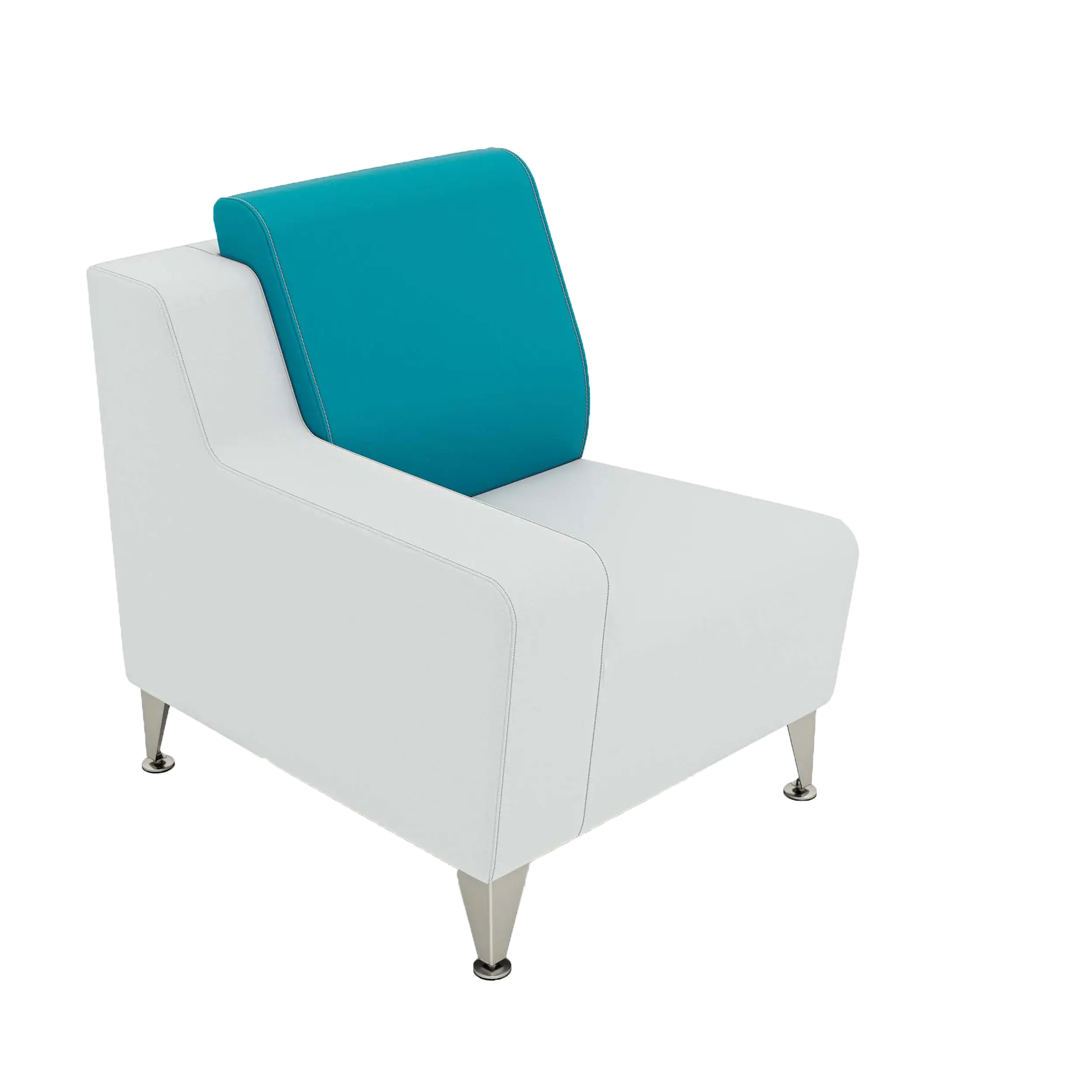 silla social derecha con brazo bajo