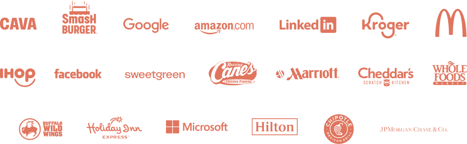Clientes: CAVA, Google, LinkedIn, McDonald's, Marriott y más